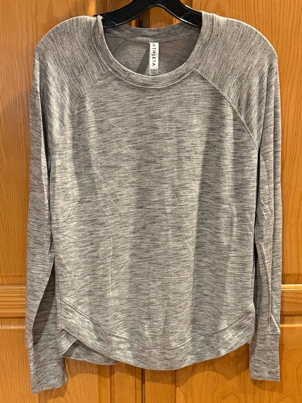 Athleta Heather Gray Mindset Relaxed Fit Sweatshirt Workout Women’s Size Small